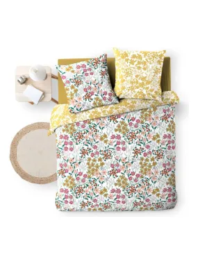 220 x 240 cm White Flower Duvet Cover Set - Les Fleurs de Claudia