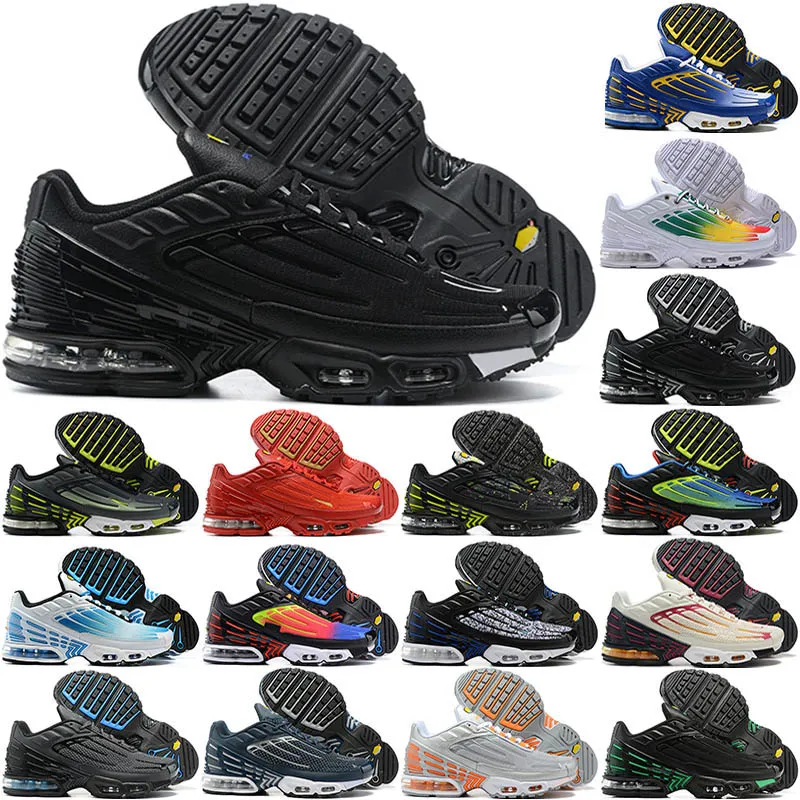 5 Star Tn Plus 3 Running Shoes Men Women Terrascape Triple Black White Psychic University Blue Hyper Jade Mid