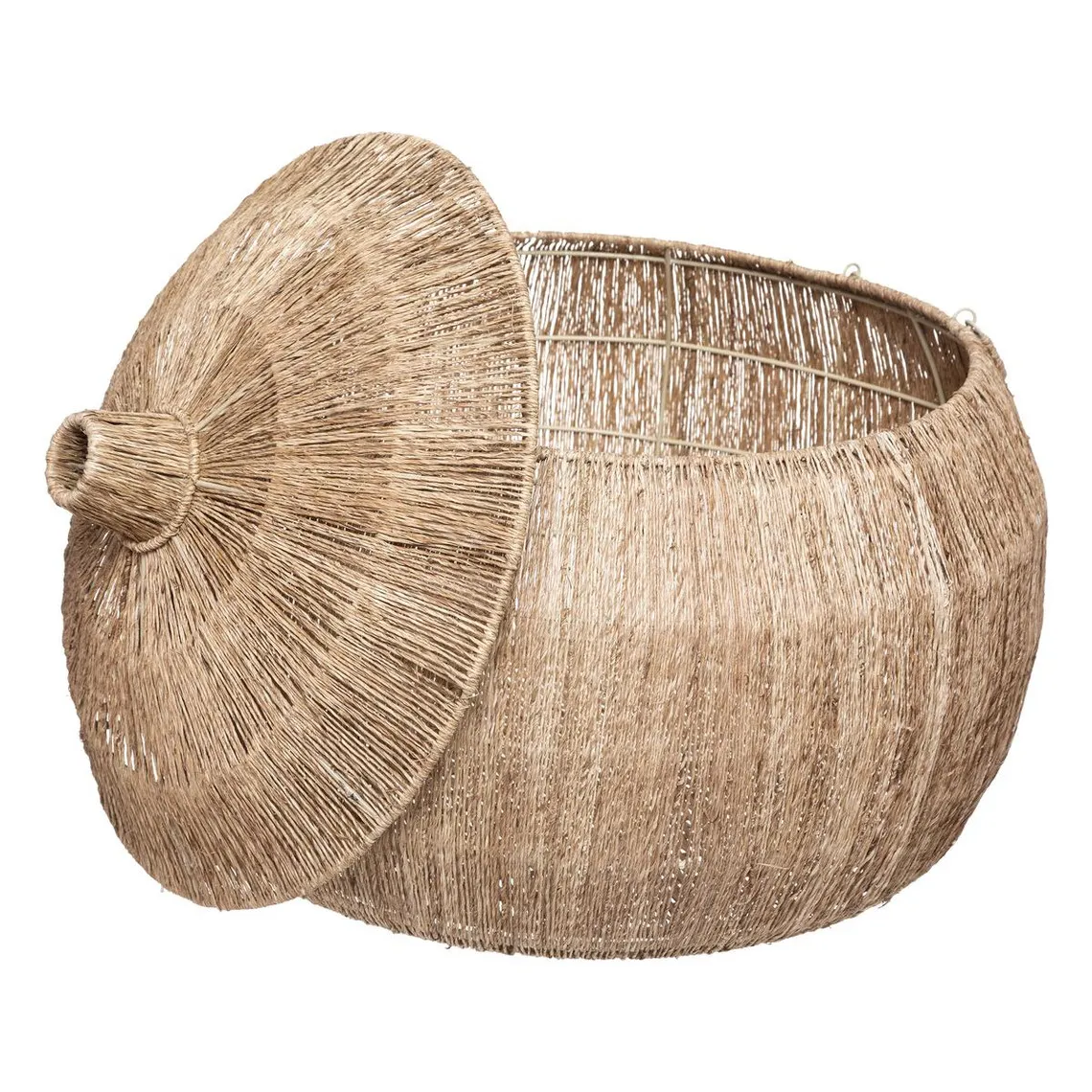Basket Set of 2 Round Natural Jute Balaya Baskets | 3 Suisses