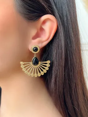 Black Bao earrings