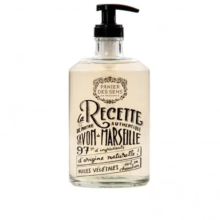 Bouteille en verre savon liquide de Marseille - Provence