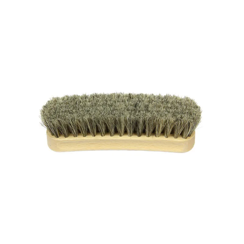 Brosse à lustrer moyen modèle en crin de cheval blanc