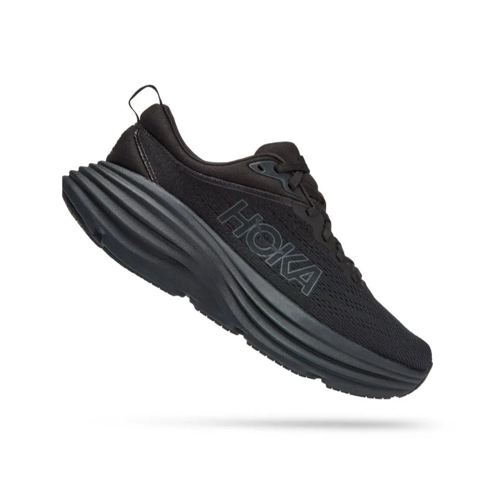 Running Shoes HOKA Women| HOKA Bondi 8 BLACK/BLACK for Women|1127952-BBLC