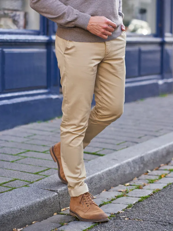 Chino Arthur en coton biologique beige