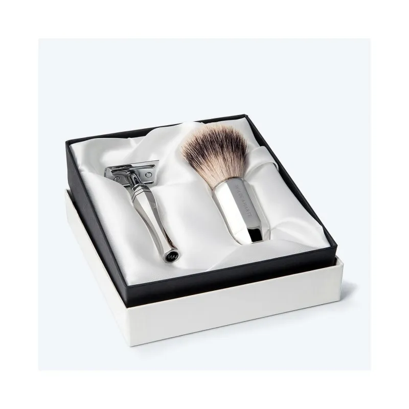 Coffret de Rasage en Inox "Eltham" - Wilde & Harte