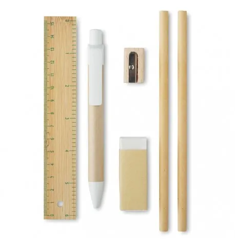 Complete Set of 8 Pieces Cardboard Writing Implement Set