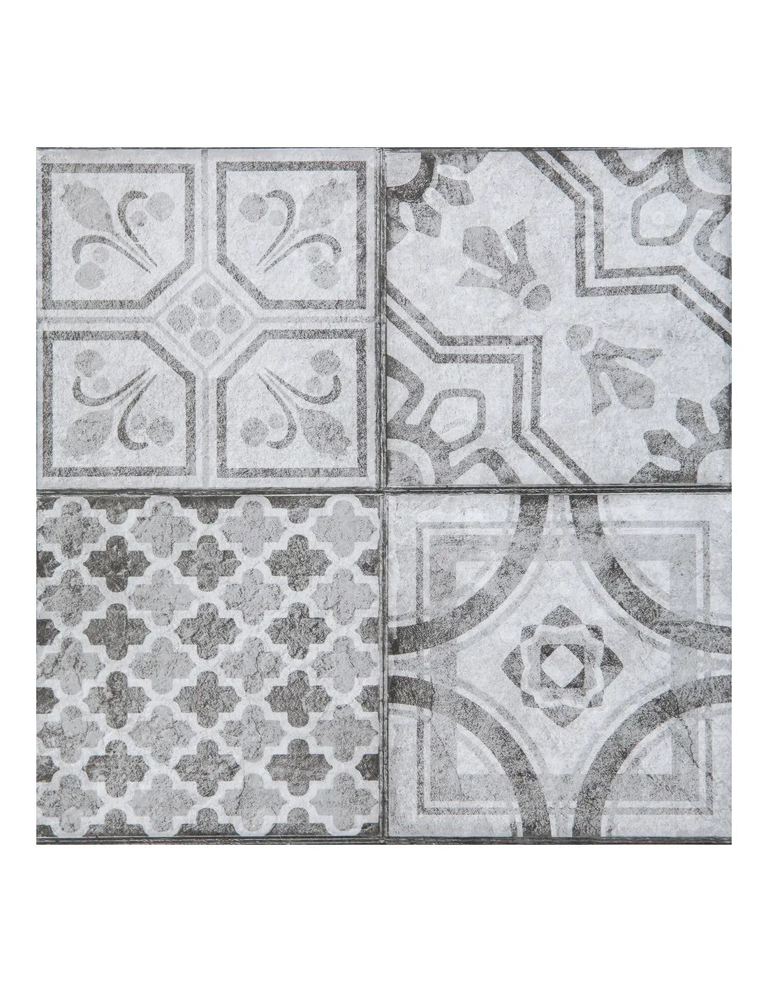 dalles murales adhésives wall tiles style marocain gris 30.5x30.5cm boite de 6 - access deco
