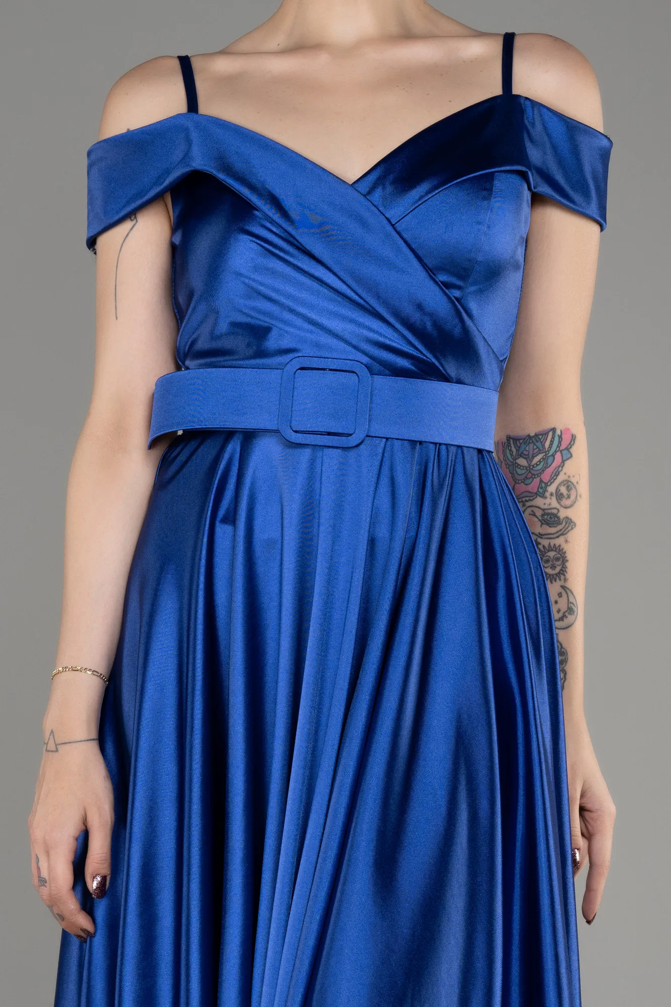 Dark Purple Midi Ceremony Dress ABK2080