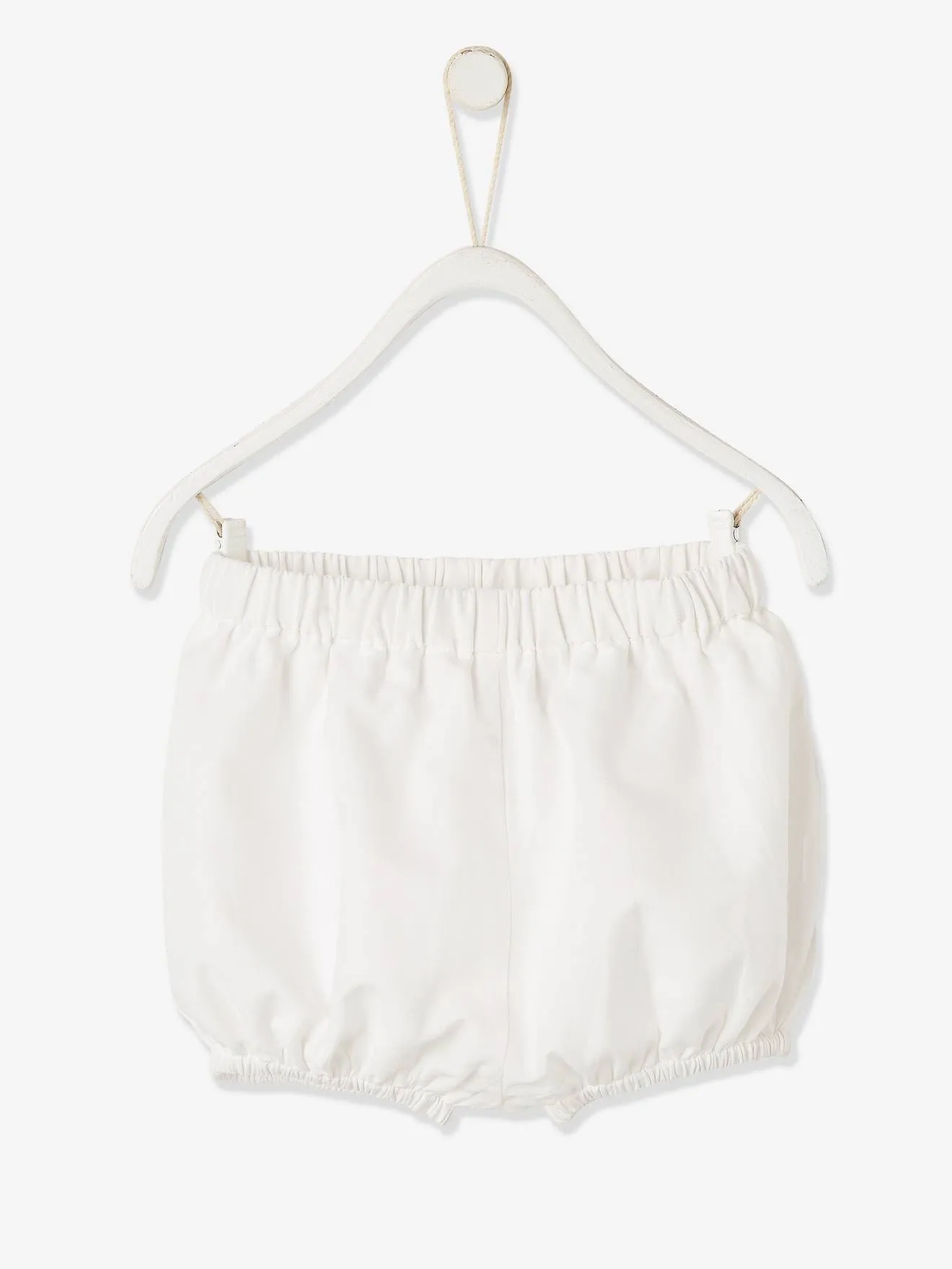 Ensemble de cérémonie bébé robe, bloomer et bandeau ivoire - Vertbaudet
