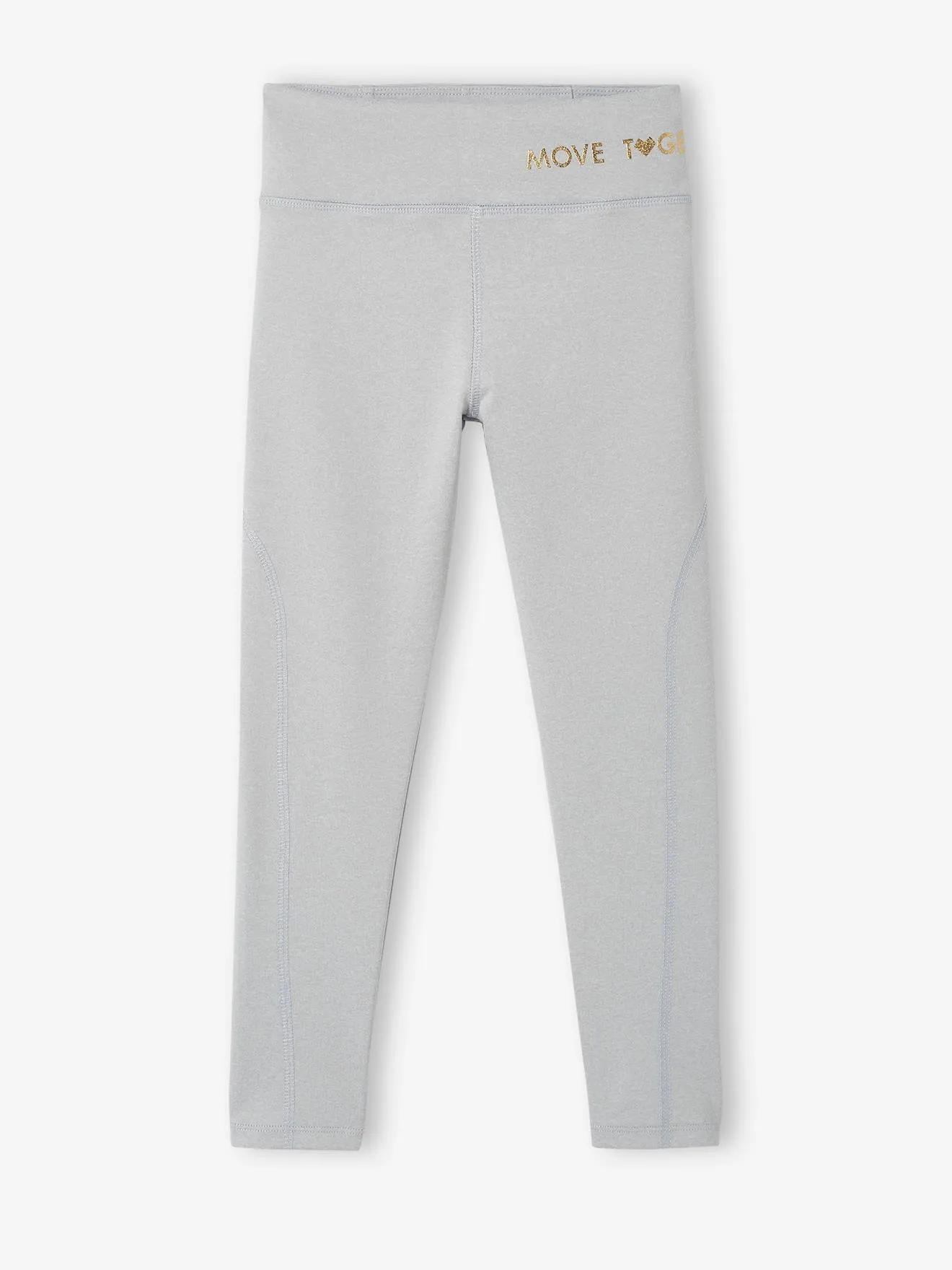 Ensemble de sport sweat zippé et legging technique fille pêche - Vertbaudet