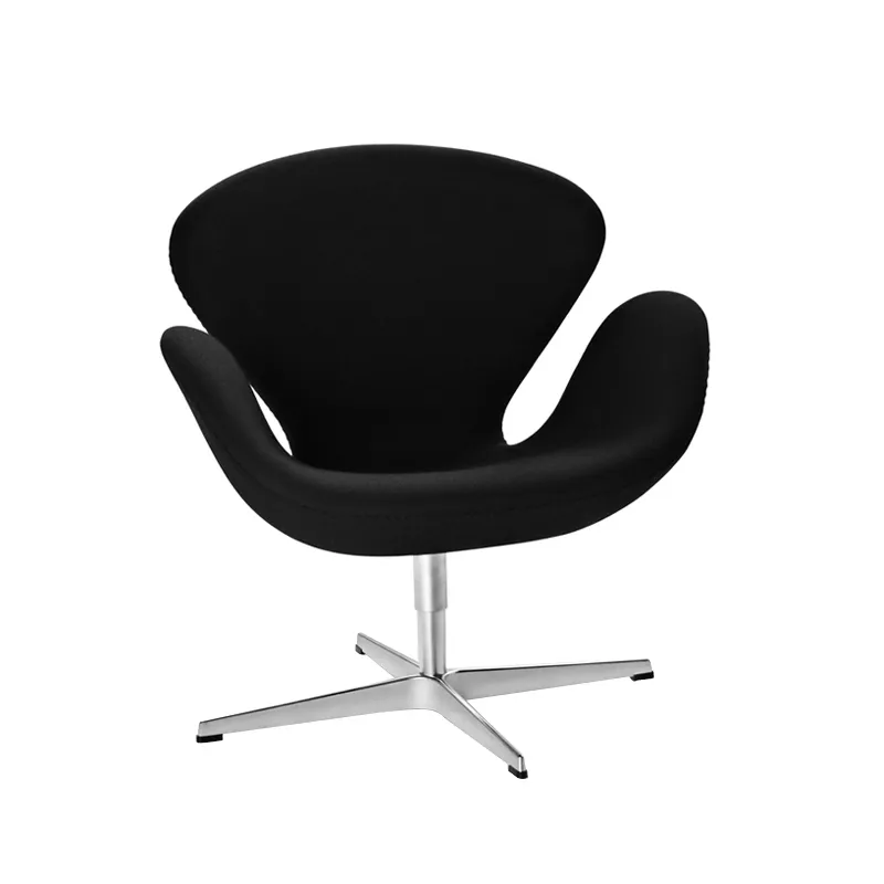 Fauteuil     CYGNE Tissu Tonus Noir           FRITZ HANSEN