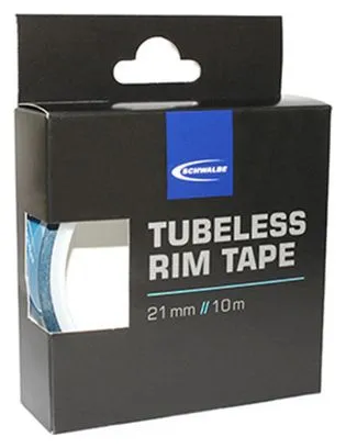 FOND DE JANTE TRANSFORME ROUE ROUTE-VTT CLASSIQUE EN TUBELESS ADHESIF 21mm SCHWALBE (ROULEAU 10m)