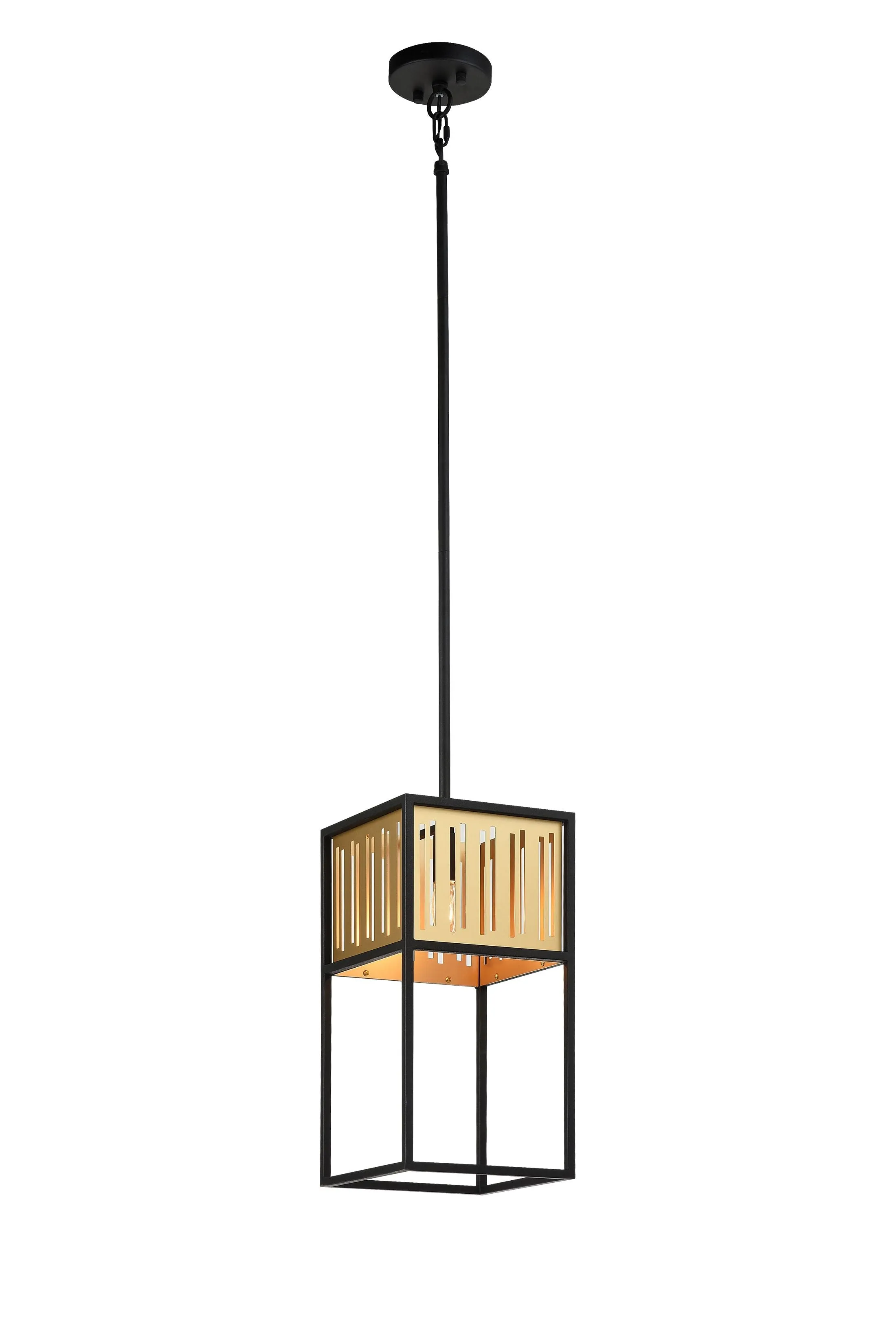 GOLDEN-GUILD Suspension simple Noir, Or - C67701MB | MATTEO