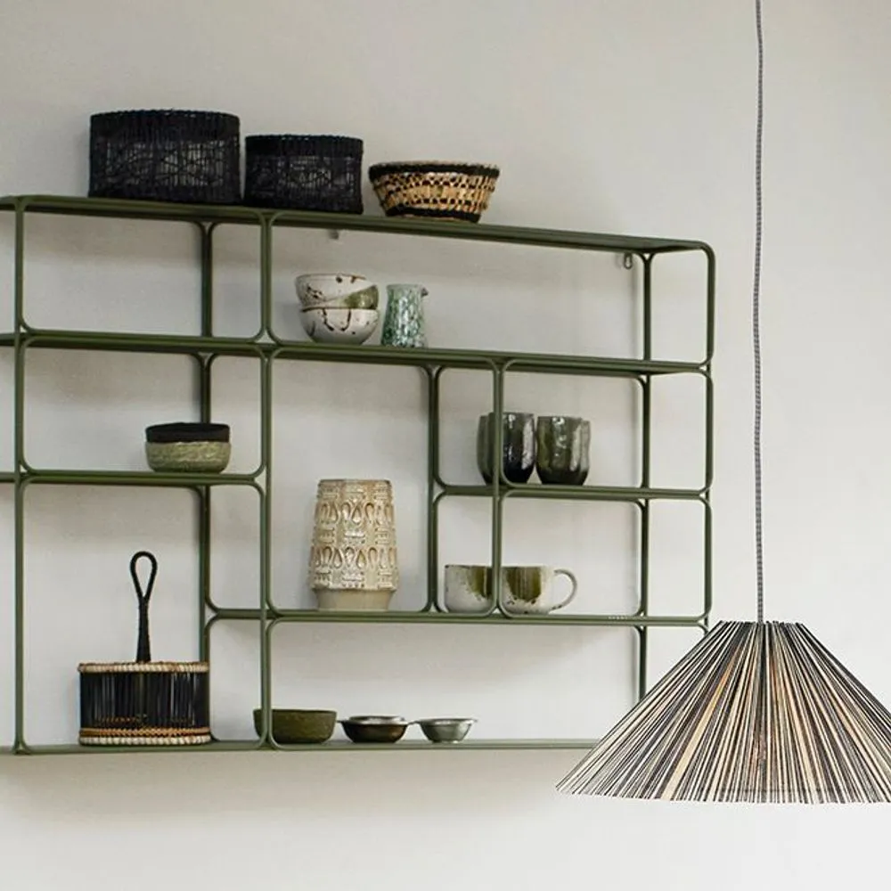 Iron wall shelf