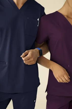 KAERE Tunique Homme - Col V bleu navy
