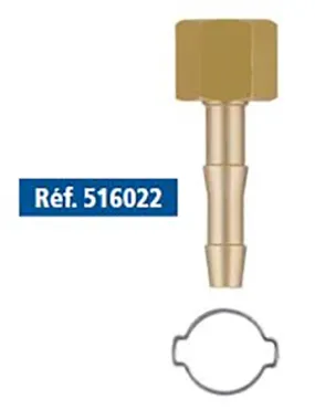 Kit de raccordement pour détendeur ou chalumeau 1/4 droite LE LORRAIN