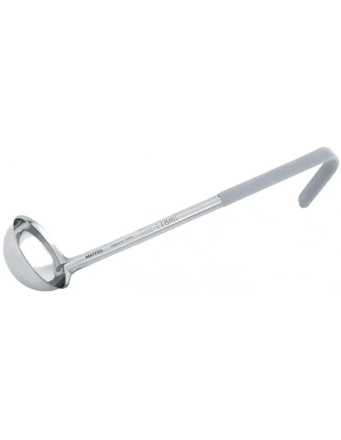 Louche de cuisine Mafter pro en acier inox manche gris
