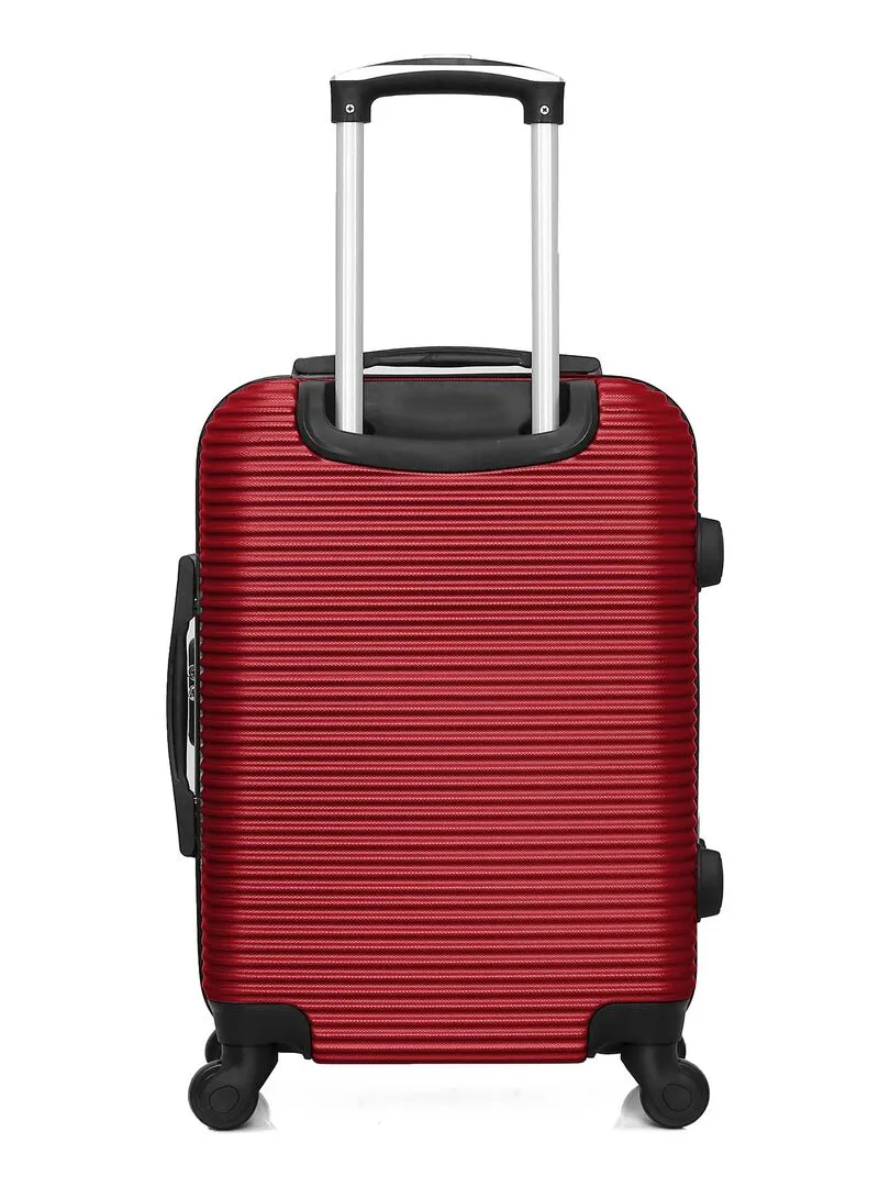 LPB - Carry-On ABS Suitcase MUNICH 4 Wheels 55 cm - Red