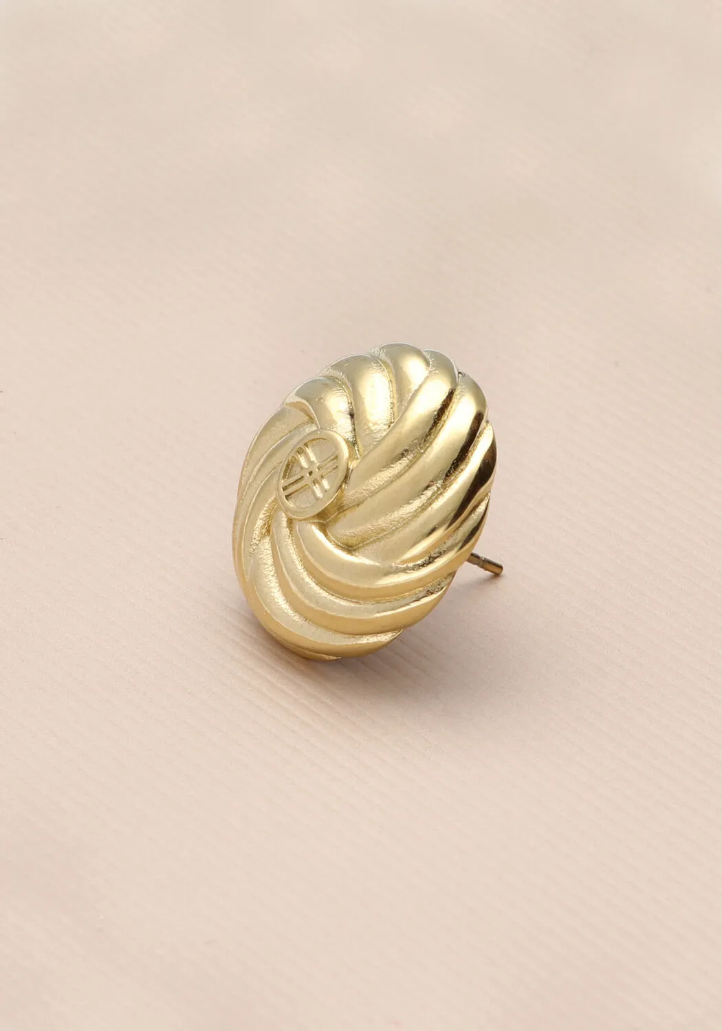 notre-v boucles d'oreilles oorbel knot en or