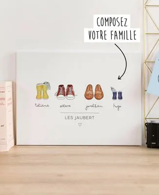 Personalized Family Shoes Tote Bag