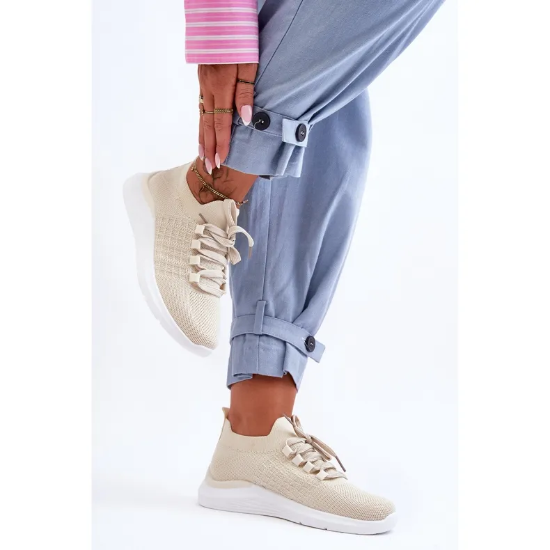 PG1 Chaussures de sport classiques pour femmes beige clair Nickilla