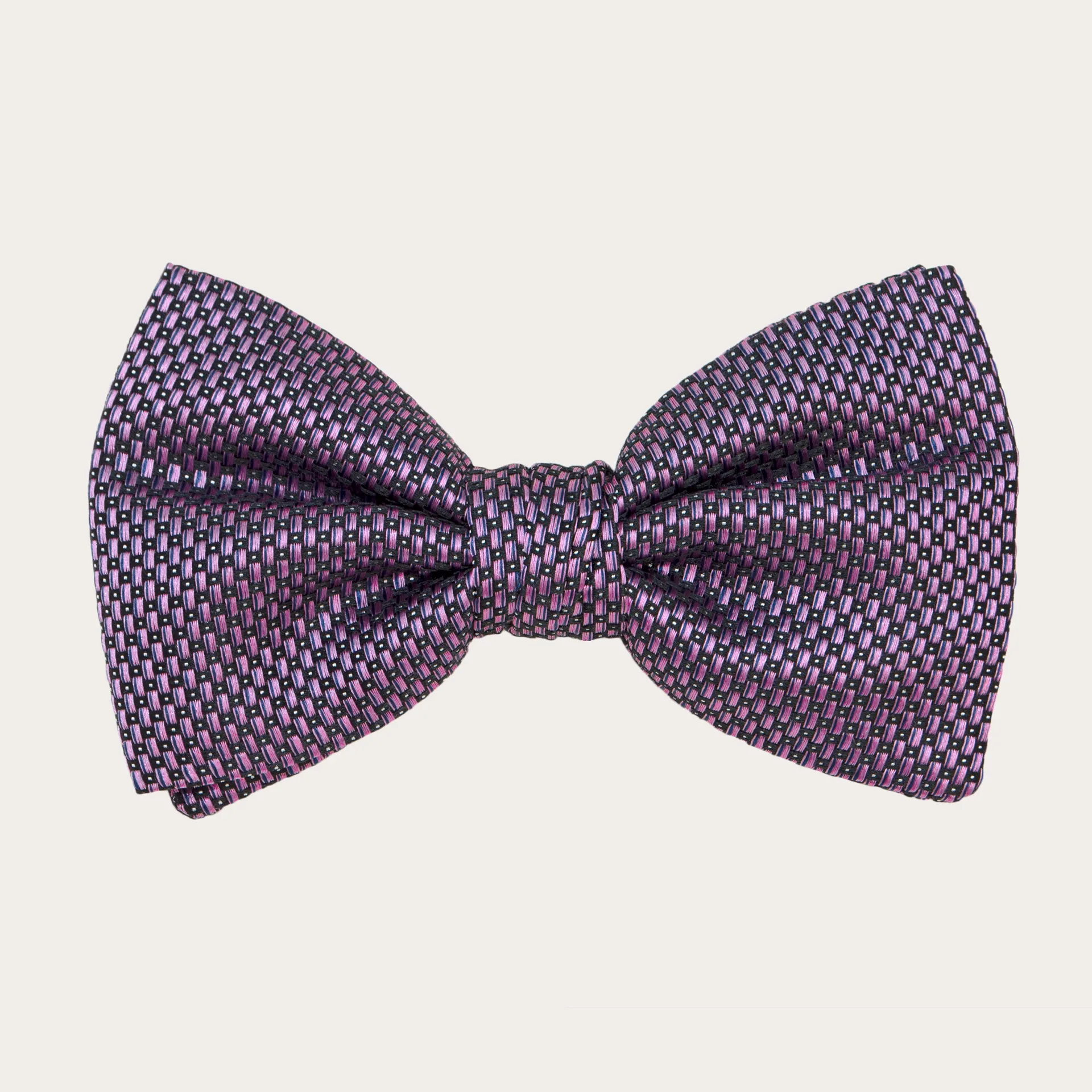 Pink Polka Dot Men's Ceremony Bow Tie.