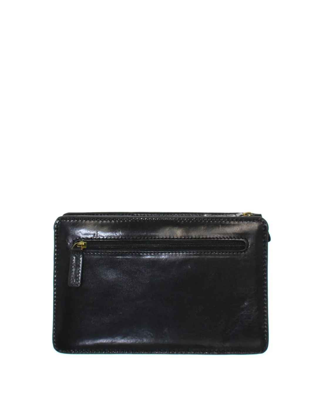 Gerard Henon Leather Clutch Bag - Black