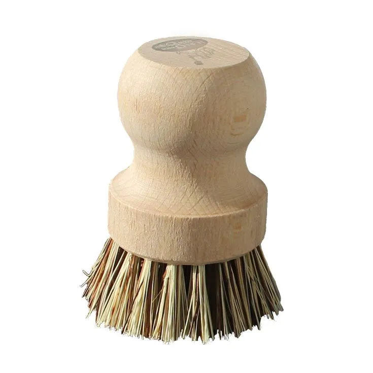 Poêle à frire fonte 18 cm Pg hêtre + Brosse de nettoyage