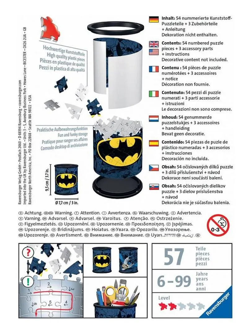 3D Batman pencil holder puzzle - not available