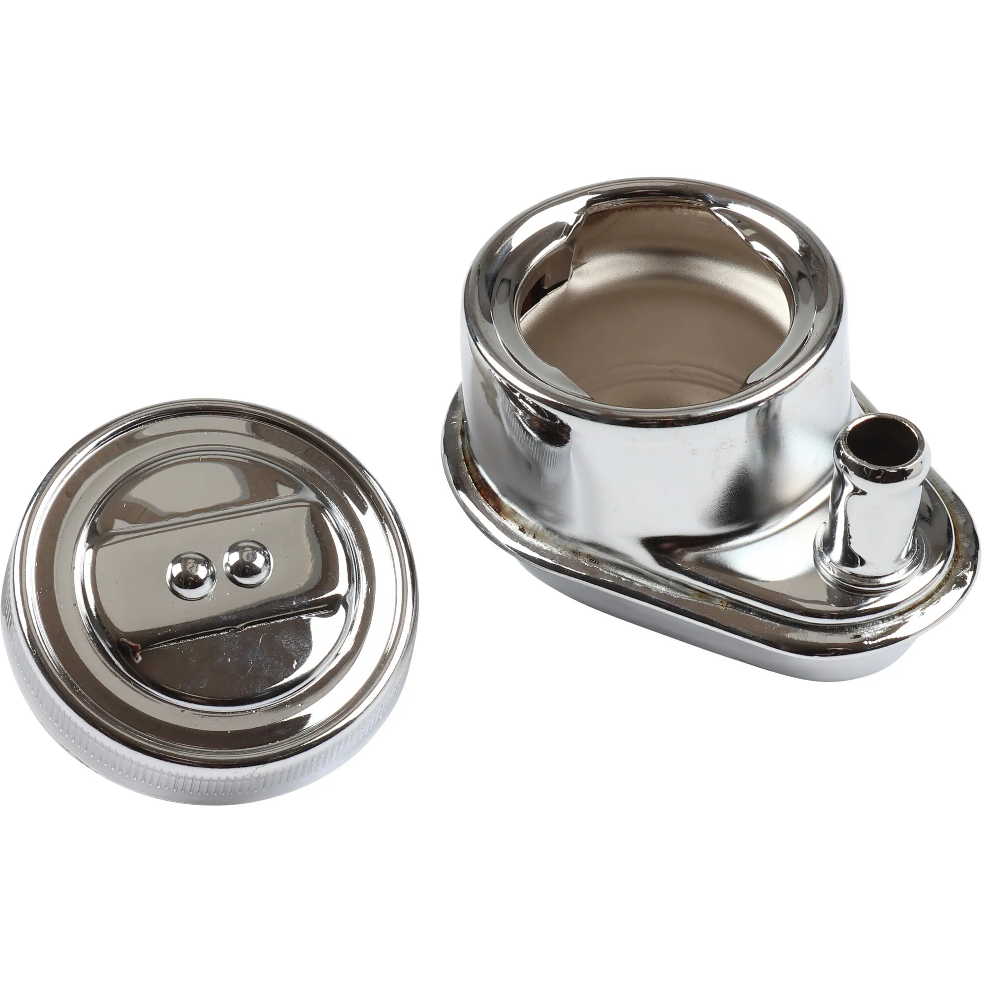 Remplissage d'Huile Chromé avec bouchon chromé sans Tuyau d'Écoulement pour Moteur Volkswagen Type1