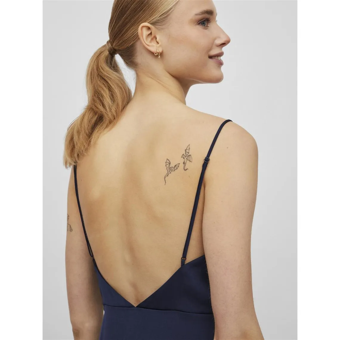 Blue V-Neck Cleo Dress | 3 Suisses
