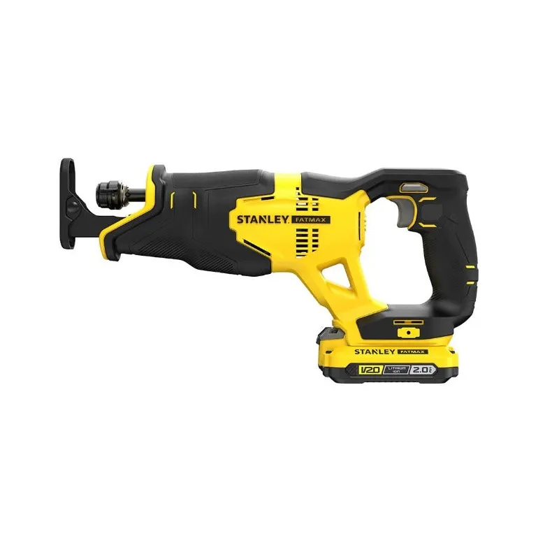 Scie sabre 18 V + 2 batteries Lithium 2 Ah + Lame + Mallette + Chargeur rapide STANLEY FATMAX