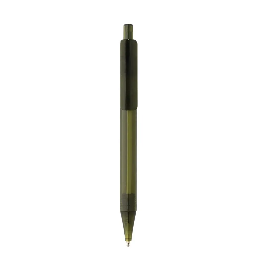 Stylo transparent X8 en rPET GRS