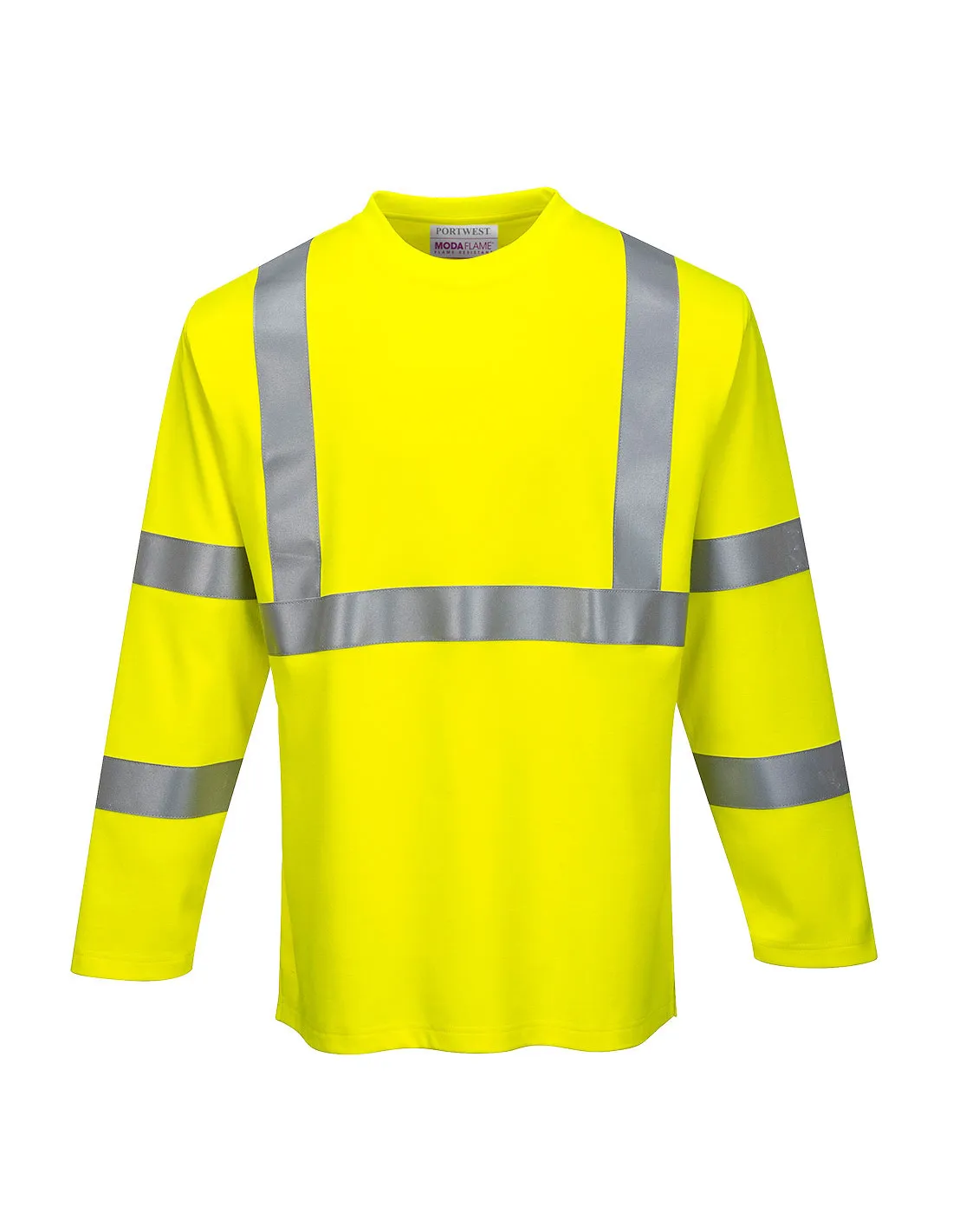 T-shirt à manches longues haute visibilité FR couleur : Jaune taille L - PORTWEST - - FR96YERLPORTWEST