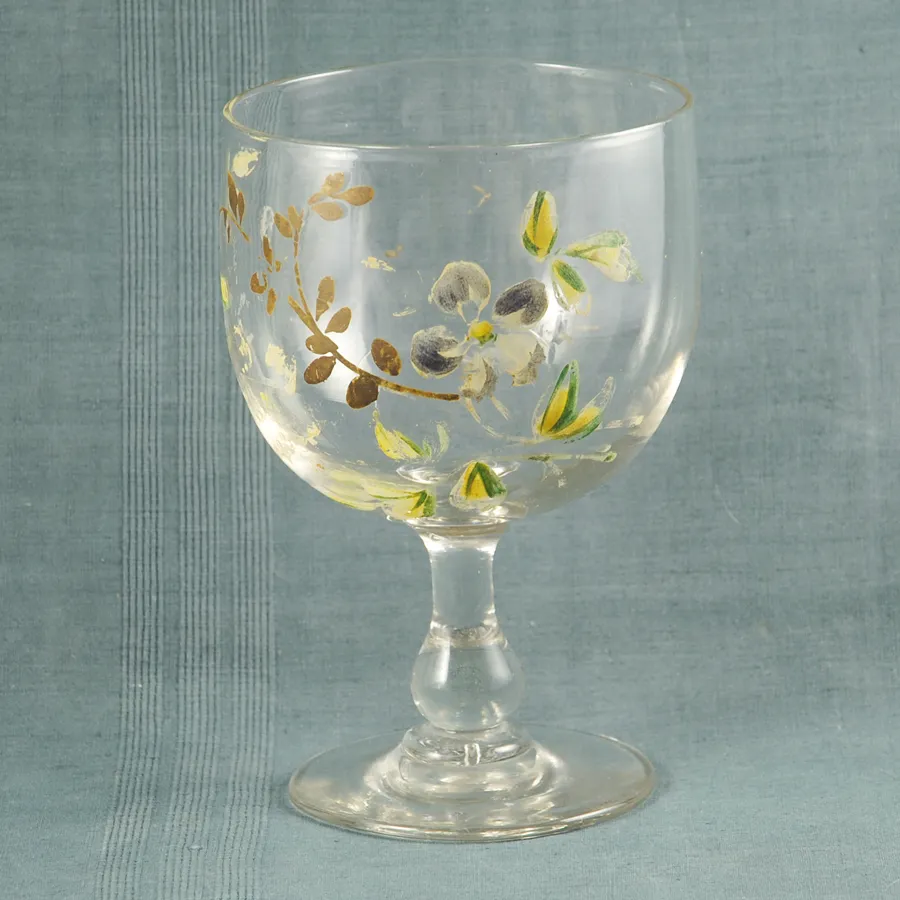 V 815 -Très grand verre de mariage XIXe