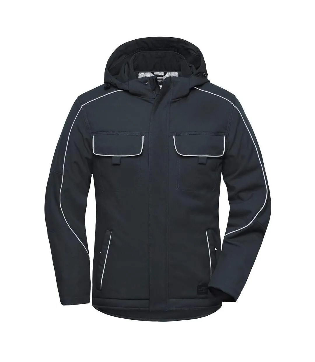 Veste blouson de travail rembourrée softshell - JN886 - gris carbone